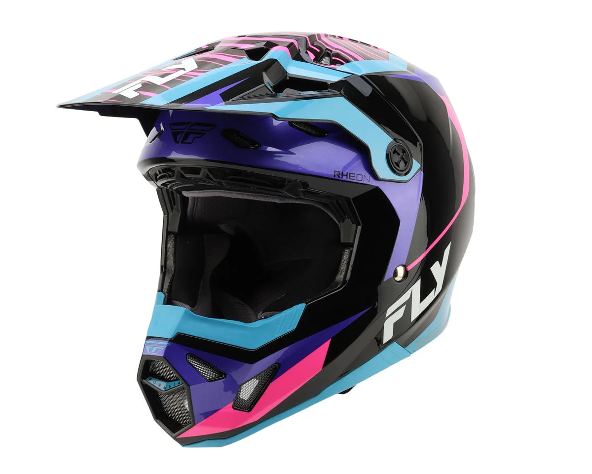 Fly Racing Formula CP Charge Helmet (Black/Purple/Pink) (S)